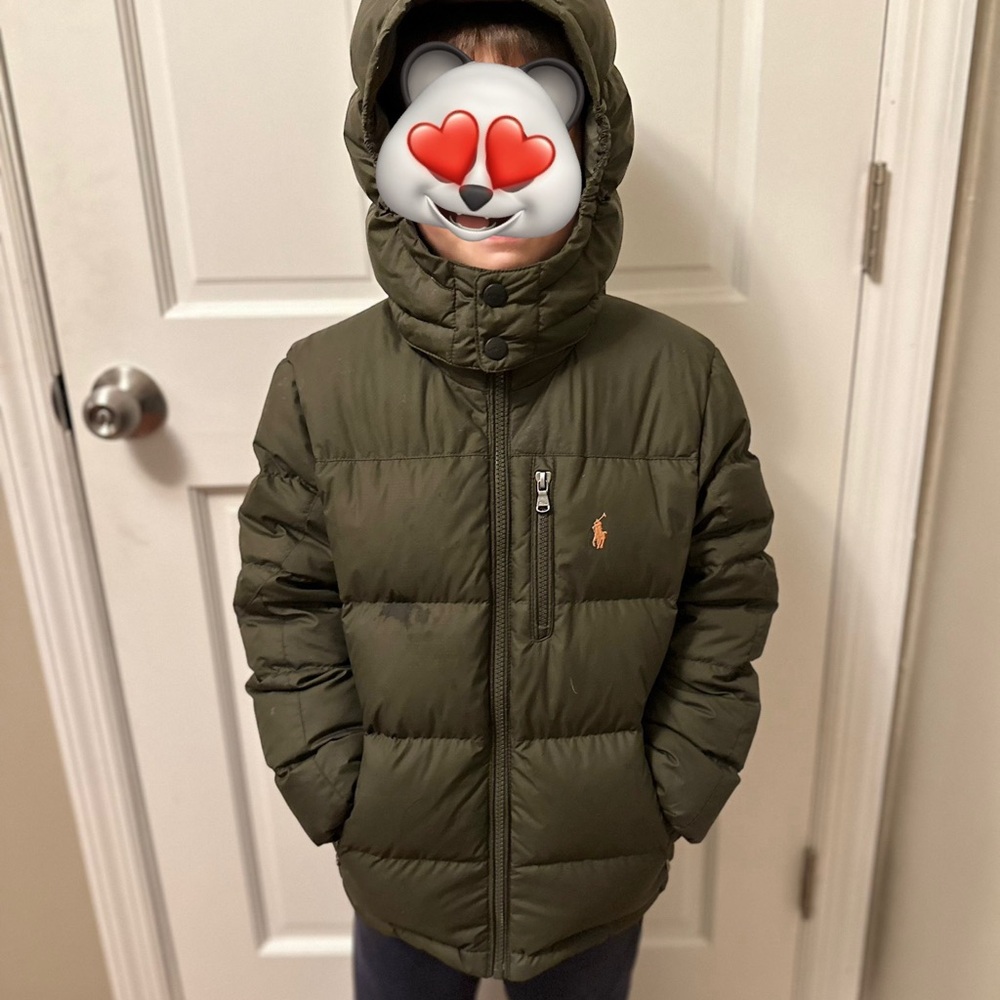 Ralph Lauren Olive Puffer Coat